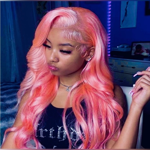 Pink 613 Body Wave Lace Frontal - Picture 1 of 4